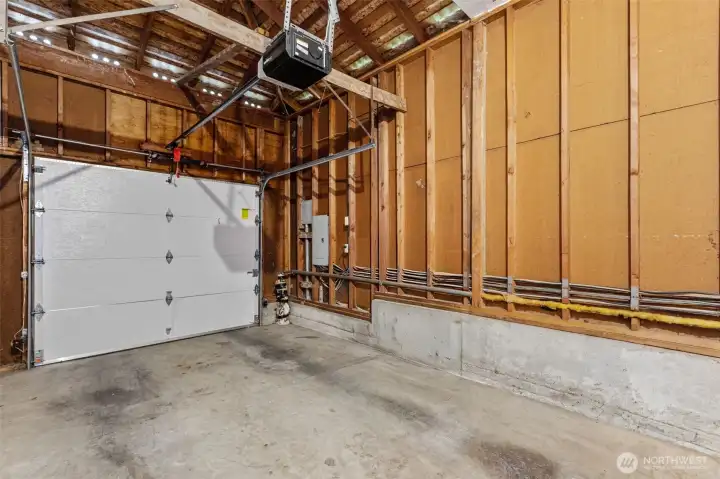 Attached garage. Attached garage.