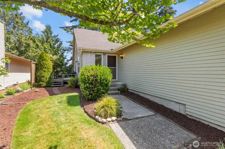 Included with the HOA is front yard mowing and edging making gardening a joy! Included with the HOA is front yard mowing and edging making gardening a joy!