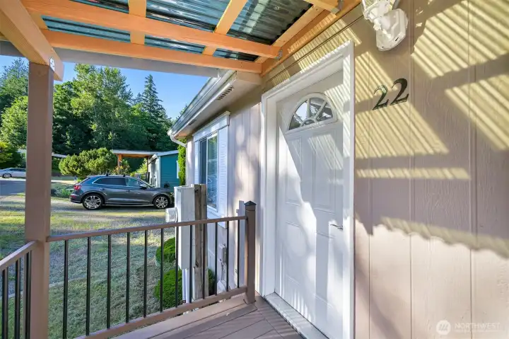 Check out the brand new porch awning! Check out the brand new porch awning!