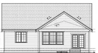 Rendering of back of house