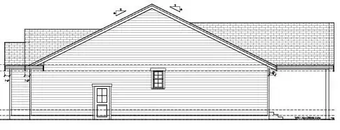 Rendering of right side of house