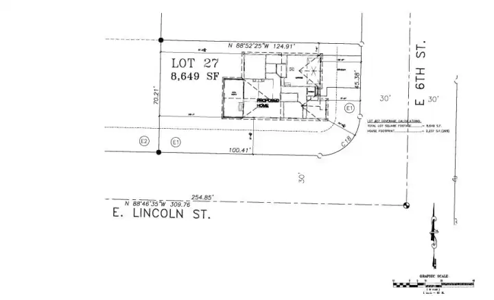 Rendering of lot plans