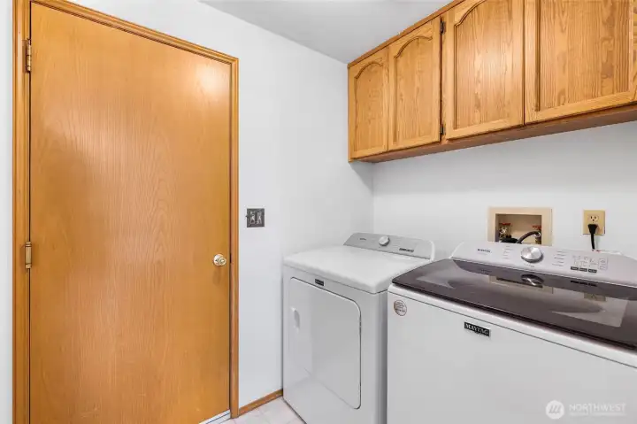 Laundry room and access to garage