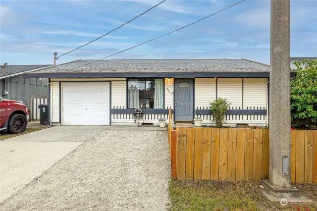 Cute details on this home makes it want you to see more.