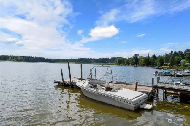 Grab your fishing buddy. This lake is stocked with tons of fish including trout, largemouth bass, black crappie and yellow perch.