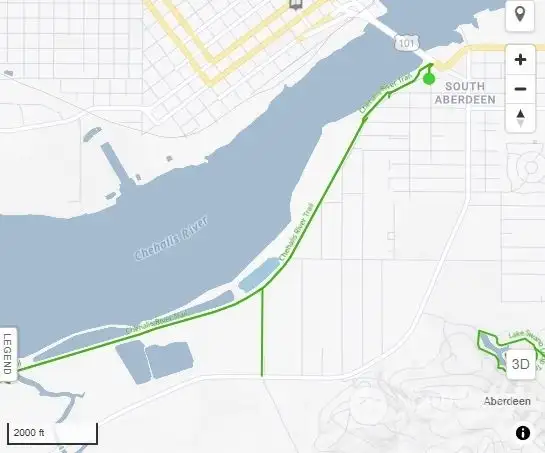 Chehalis Riverfront Walkway Map