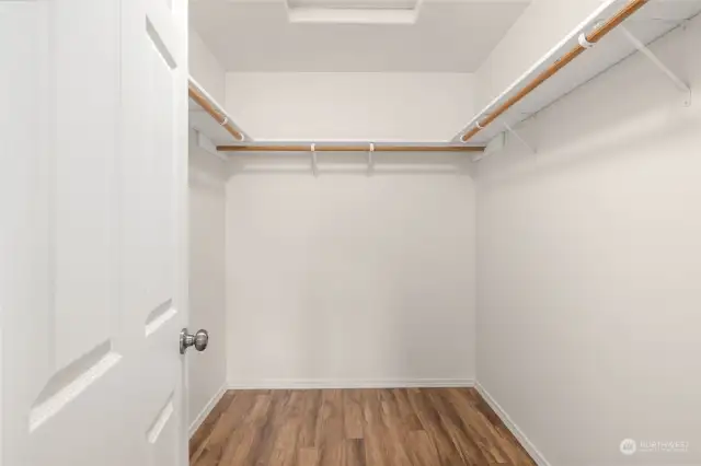 Primary bedroom large walk-in closet