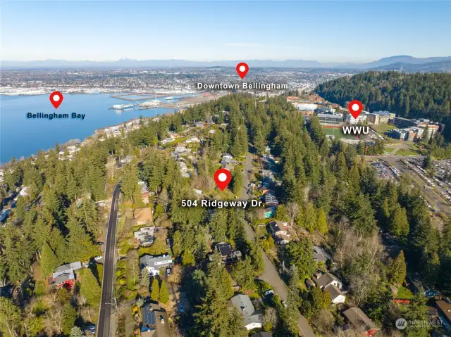 Easy access to WWU and Downtown Bellingham.