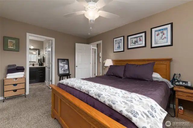 Primary bdrm is ample size.