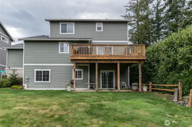 10x20 patio under deck. Great retreat space.