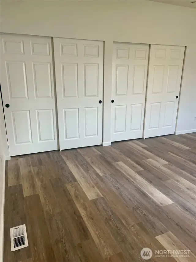 Master Bedroom Wall to Wall Closets