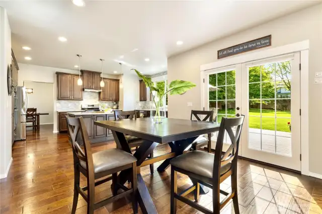 Standing at entry of addition looking toward the kitchen.