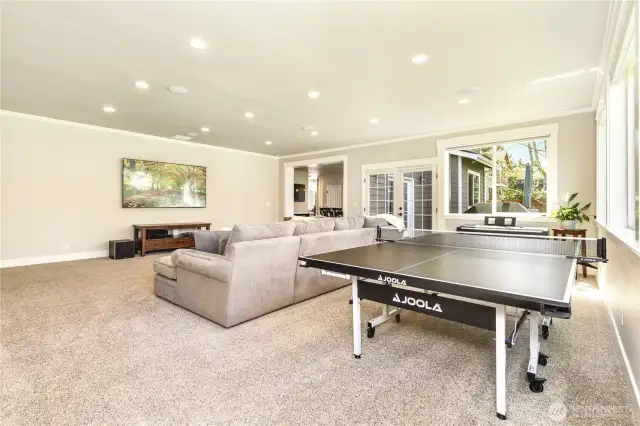 Room for recreation and entertainment. Making memories here is a breeze!