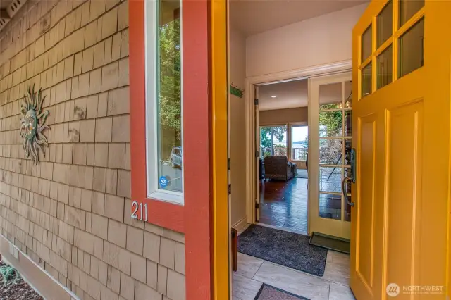 Spacious entry prior to stepping into the great room.