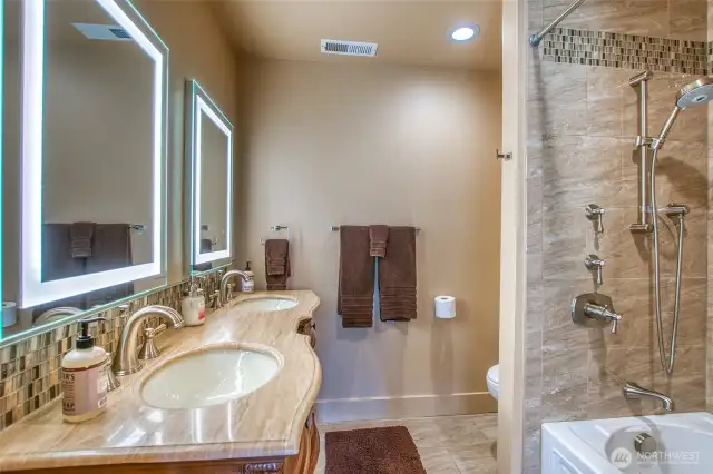 Lower level bathroom.