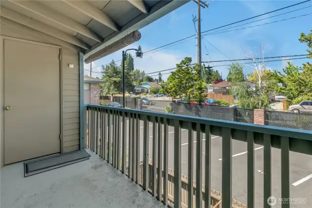 Deck/Balcony with storage closet