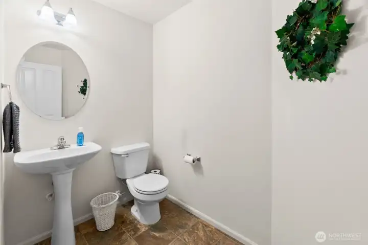 Large Half Bathroom on main floor