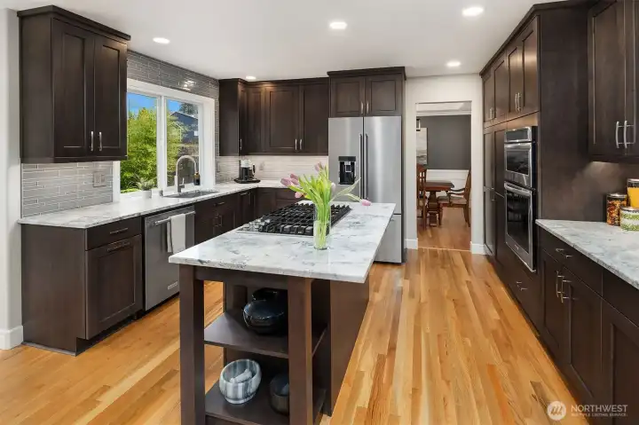 Kitchen from Casual Dining area