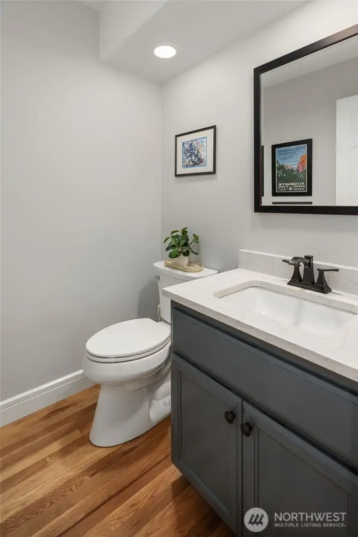 Powder Room off Hall