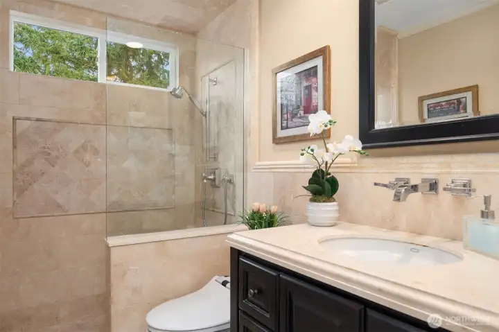 Updated and curated with fine selection of marble finishes.