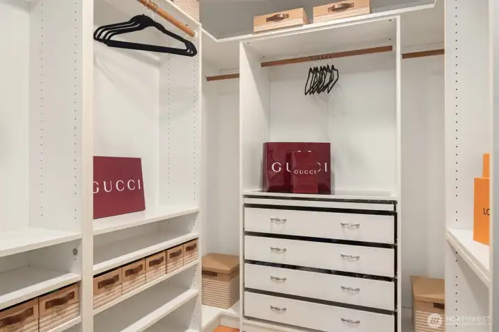 Custom built-ins including jewelry drawer!