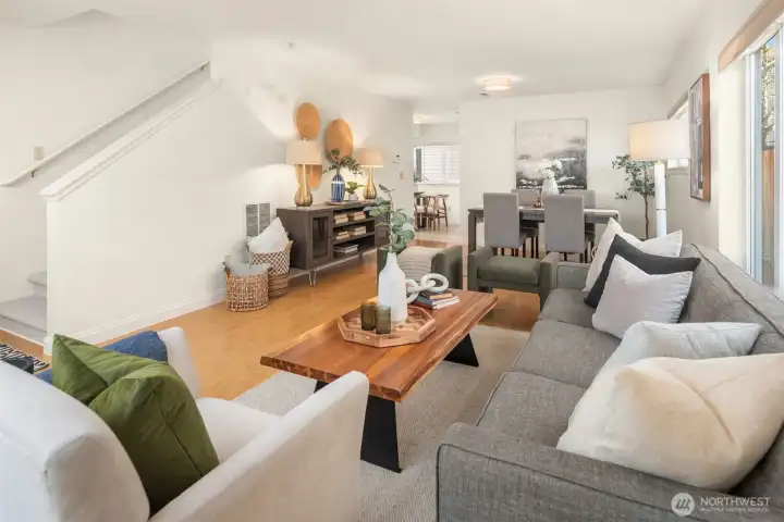 The entire home has just been painted including all the doors and millwork for a move-in ready freshness.