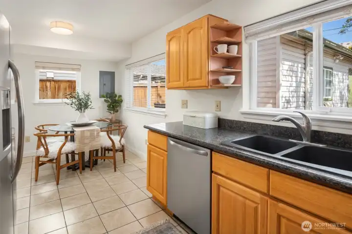 Windows, windows & more windows make this such wonderful home that draws your eyes outward at every turn.