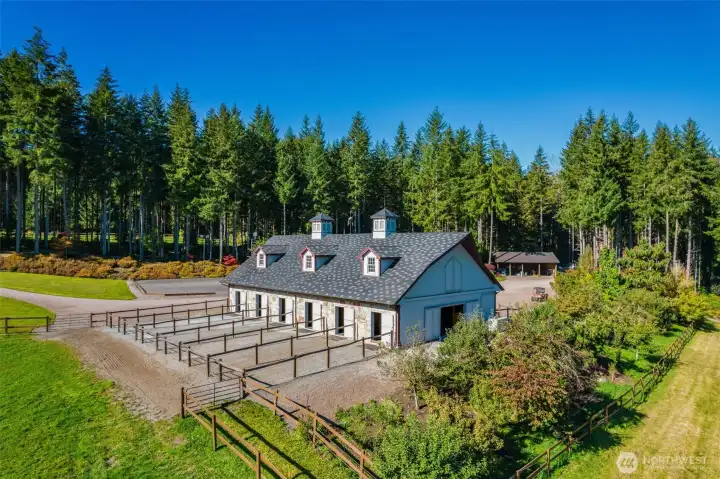 Aerial Barn View