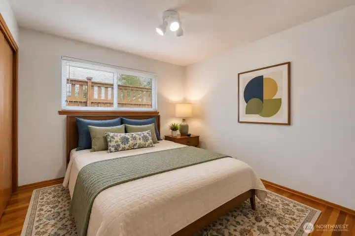 Bedroom 2 - virtually staged. Bedroom 2 - virtually staged.