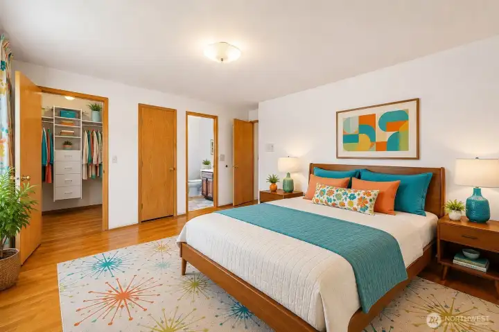 Primary Bedroom - virtually staged. Primary Bedroom - virtually staged.