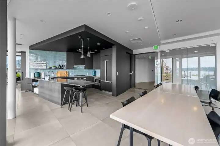 Lounge area kitchen