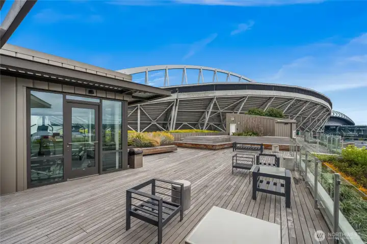 Rooftop area Facing Stadiums