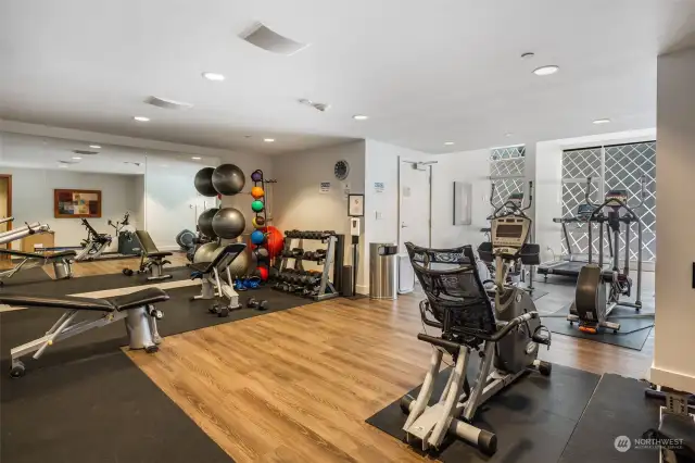 gym and guest suite on floor 2