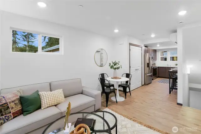 Must see home in real life to get the best feel for size of the rooms! Photos don't depict size and layout well. Larger than photos make the rooms & spaces appear!
