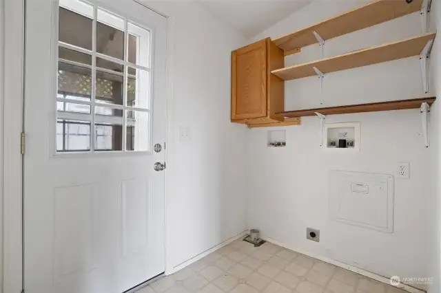 Back door/laundry room.