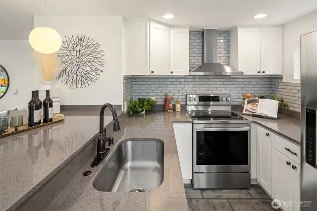 You're going to love having such a gorgeous, modern kitchen!