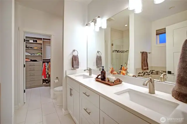 Spa-Bath w/ Tub, Walk-In Shower, Quartz & Tile~