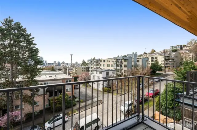 Even the primary suite gets to enjoy it's private Southern-facing deck.