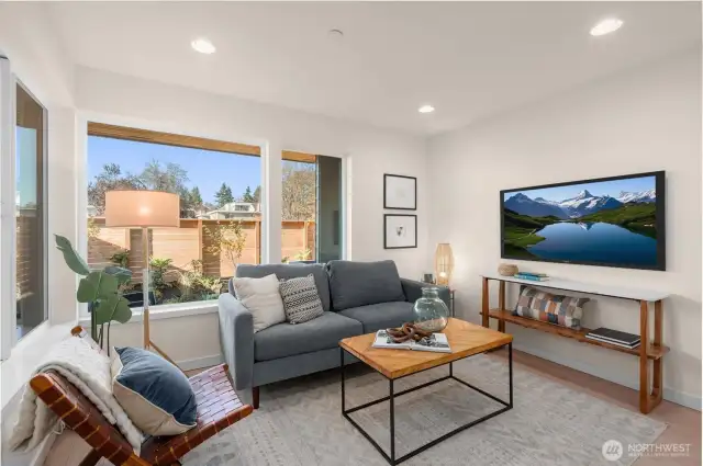 Photos of model home with similar finishes & floor plan.