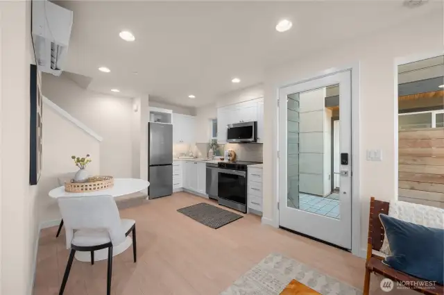 Photos of model home with similar finishes & floor plan.