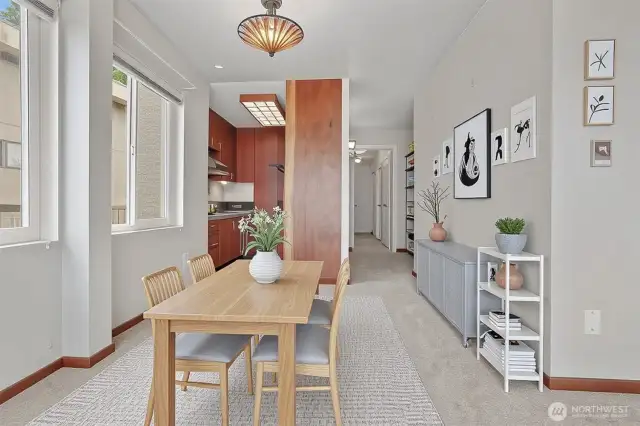 Virtual staging dining area