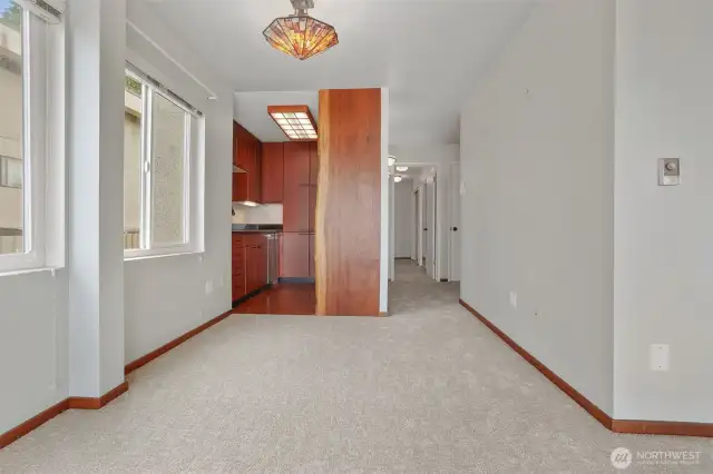 Dining area looking at kitchen