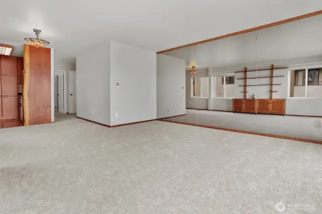 Living room looking towards entrace