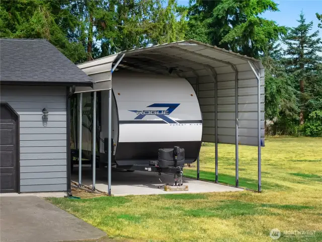 Covered RV Parking, or use as additional Covered Parking.