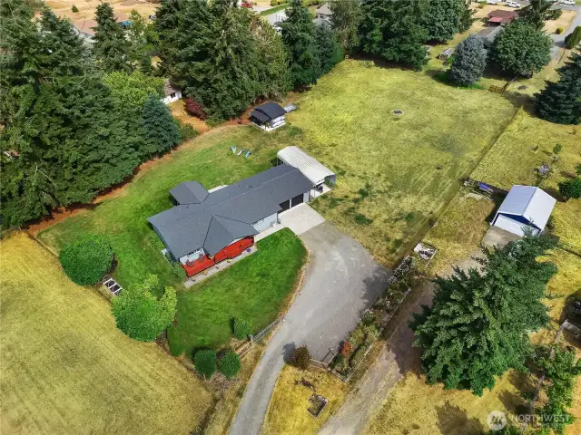 Room for hobbies, gardens, and more — ideal for those seeking a little extra elbow room.