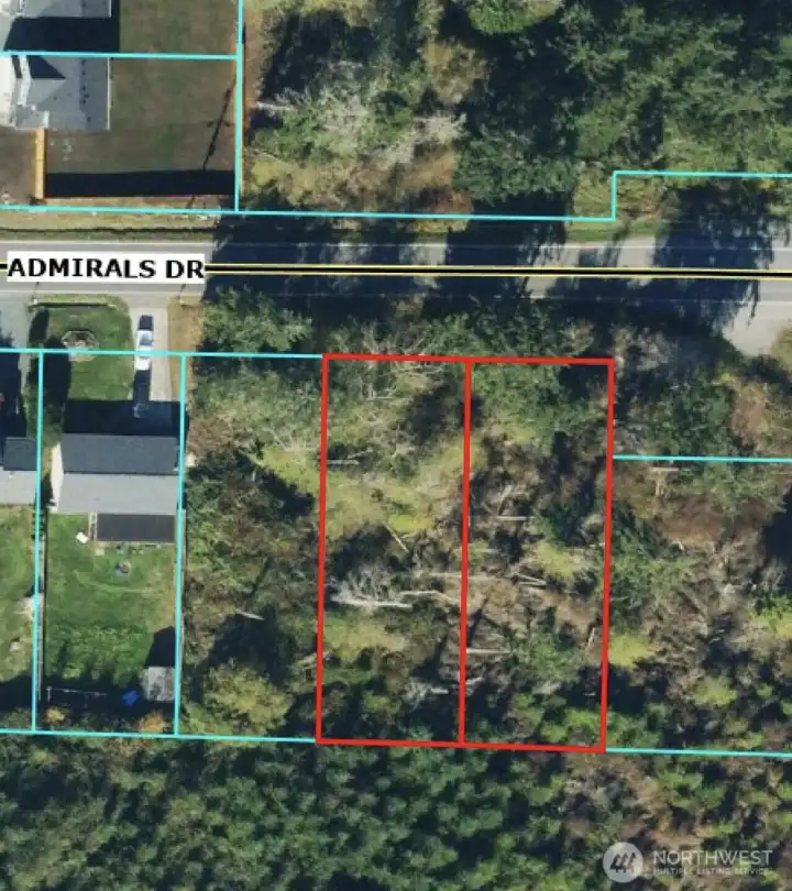 Lots 88 & 89 for sale outlined in red