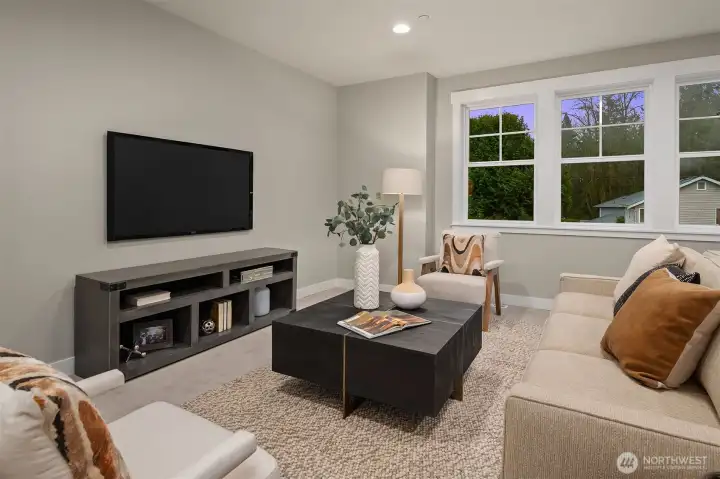 Bonus Room/Theatre is prewired for 5.1 Surround sound.