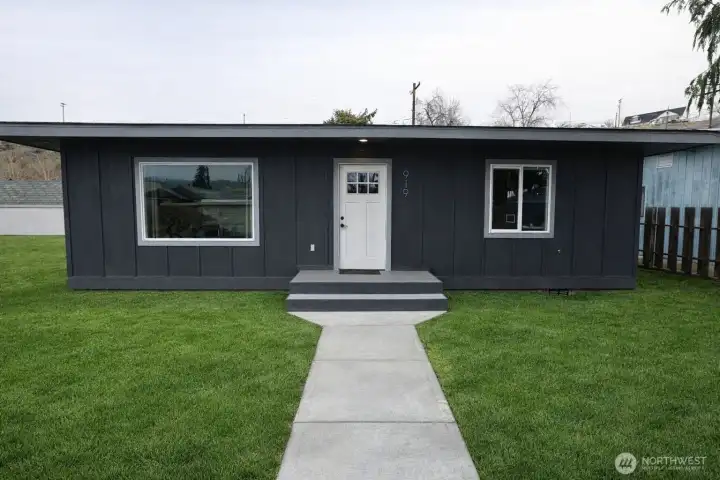 Digital rendering with landscape visual