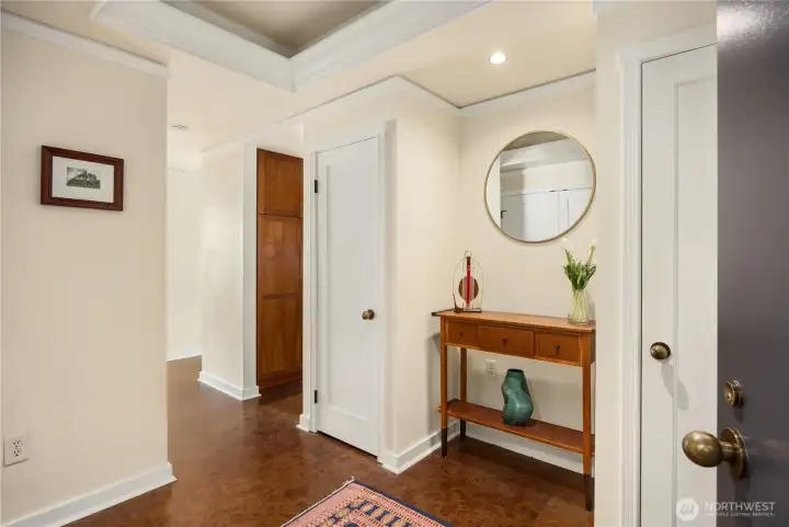 Light and bright end home with dual balconies