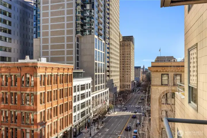 View from the East facing balcony